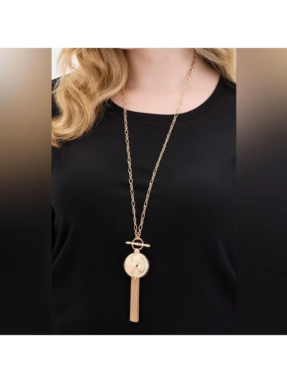 ON 34th long locket pendant necklace